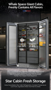 RK188 Meilleures ventes, réfrigérateurs intégrés de grande taille, de haute qualité, côte à côte - Product Image 2