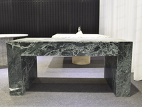 Bureau de luxe en marbre naturel pour le bureau, bureau de designer, organisateurs de bureau, bureau d'ordinateur en marbre vert