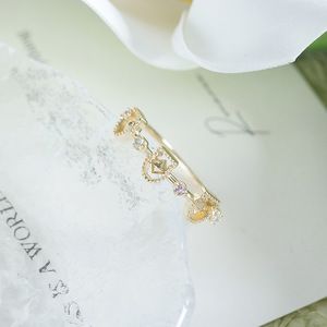 Fiaba nicchia chiaro cielo stellato Milgrain colorato piccole pietre preziose impilabili anelli periodo vittoriano <span class=keywords><strong>gioielli</strong></span> - Product Image 4