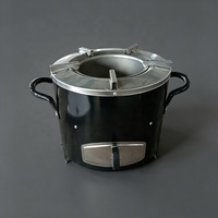 Réchaud de camping portable au charbon et aux granulés de bois, cuisinière à charbon africaine