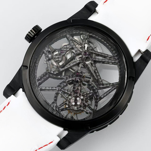 Reloj Mecánico Manual de Alta Gama para Hombre, con Tourbillon Volante, Luminoso, Blanco, Impermeable, con Esqueleto de Estilo Carbono, de Precisión - Product Image 3