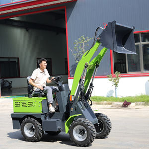 Loader Listrik Mini dengan Roda Depan Bertenaga Baterai, Laris Manis, Dilengkapi Aksesoris, Kapasitas 1 Ton, Micro Skid Steer Loader - Product Image 6