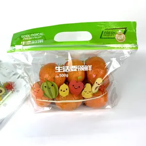 Prodotti di alta qualità OPP + CPP materiale personalizzato maglia sacchetti di imballaggio di frutta per l'arancione