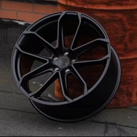 Jantes en alliage satiné noir 5x130 de 19, 21 et 22 pouces pour Porsche Cayman 981 982 718 GT4 Cayenne GTS Turbo Macan