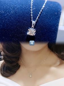 宝石项链女项链饰品14k纯金字母吊坠钻石项链 - Product Image 4