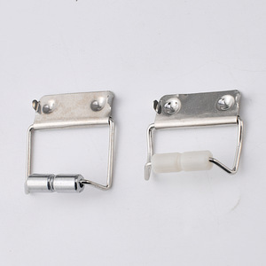 Étui à crayons en métal avec boucle, 35x26mm, accessoire de papeterie blanc argenté pour l'école et le bureau - Product Image 1
