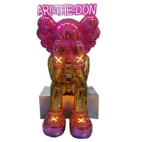 Nouveau design personnalisé Statue d'ours en fibre de verre électrolytique légère pour la décoration de la maison du bureau du centre commercial
