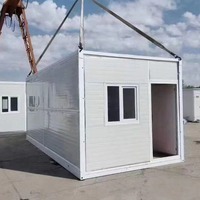 Maison conteneur modulaire de luxe extensible et pliable de 20 pieds et 40 pieds, préfabriquée et détachable, en panneaux sandwich et acier