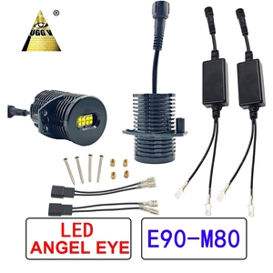 Anneaux LED <span class=keywords><strong>Angel</strong></span> <span class=keywords><strong>Eyes</strong></span> ultra lumineux COB <span class=keywords><strong>SMD</strong></span> 6000K blanc, kit de rétrofit universel pour phares de projecteur - Product Image 5