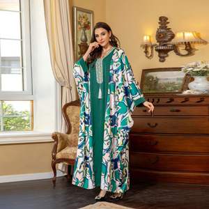 Robe arabe du Moyen-Orient tendance Ab360, vêtements pour femmes musulmanes, nouvelle collection automne 2024, robes <span class=keywords><strong>maxi</strong></span> à manches longues, grandes tailles, livraison gratuite - Product Image 2