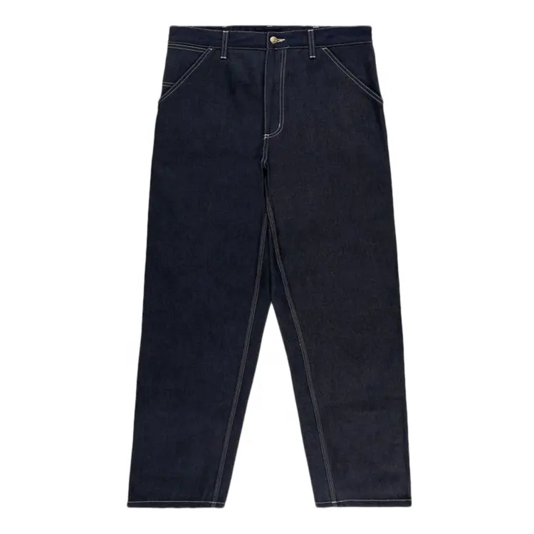 Good quality jeans for man contrast stitch jeans mens jeans denim regular fit