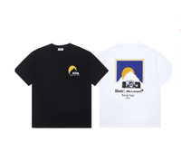 CXQXM MCLAREN United F1 formula classic American high street закат принт мужская хлопковая свободная футболка с коротким рукавом