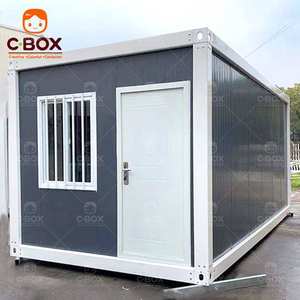 Cbox Venta al por Mayor de Casas Prefabricadas Modulares de 20 pies, Negras, Pequeñas, para Oficina, Almacén Temporal, Casa Contenedor Desmontable - Product Image 3