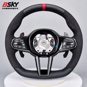 Volante Deportivo de Carreras de Fibra de Carbono y Cuero Perforado para <span class=keywords><strong>Toyota</strong></span> <span class=keywords><strong>Supra</strong></span> GR A90 A91 <span class=keywords><strong>MK</strong></span> V <span class=keywords><strong>MK</strong></span> <span class=keywords><strong>5</strong></span> <span class=keywords><strong>MK</strong></span> 4 2019-2025 - Product Image 1