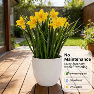 Bunga buatan poliester grosir untuk dekorasi pernikahan, rumah, hotel, pasokan massal - Product Image 5