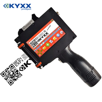 Imprimante à jet d'encre portable KYXXTECH 50 mm (2 pouces) pour le codage de la date de production et du numéro de modèle sur les étiquettes