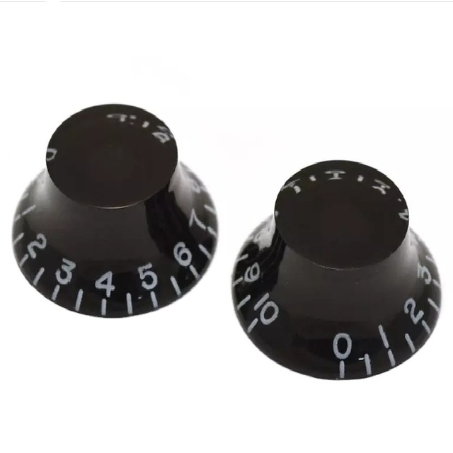 Custom Aluminum Brass Volume Control Knobs 6mm Split Shaft Bell Rotary Guitar Knobs
