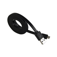 Câble de données Micro USB PINYI certifié CE RoHS, charge rapide 3A, blindage tressé, design plat coloré pour téléphone portable intelligent