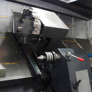 Horizontale Heavy Duty Enkele Spil Schuine Bed <span class=keywords><strong>Cnc</strong></span> Draaibank Tck780 Met Bende Tool Post Power Torentje 8 Stations - Product Image 4