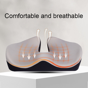 Cojín de asiento para silla de oficina de espuma viscoelástica transpirable de verano, cojín para realce de glúteos y almohada lumbar - Product Image 4