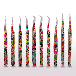 High Grade Professional Eyelash Extension <b>Tweezers</b> / Private Label Fine Point <b>Tweezers</b> Made of Surgical Grade Stainless Steel - Product Image 2