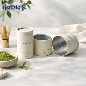 Vente d'usine : Emballage écologique en tube de carton pour bougies parfumées, épices, sel, thé matcha de qualité alimentaire, emballage en tube de papier cylindrique - Product Image 3