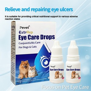 ยาหยอด<span class=keywords><strong>ตา</strong></span>สำหรับสัตว์เลี้ยงเกรดสัตวแพทย์ สูตรอ่อนโยน ไม่ระคายเคือง ป้องกันการติดเชื้อแบคทีเรีย - Product Image 6