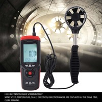 GT8907 QILU Digital USB Anemómetro Multifunción Velocidad del viento y temperatura Probador de aire Termómetro