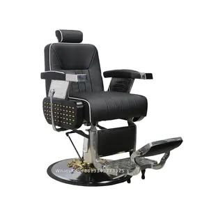 Toptan siyah ağır berber koltuğu sıcak satış kuaför mobilya özel kaliteli saç salon ekipmanları BC8889