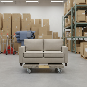 Chariot de <span class=keywords><strong>transport</strong></span> robuste OEM de 450 kg pour meubles, appareils électroménagers, tapis gris et bois, avec chariot à outils intégré - Product Image 5