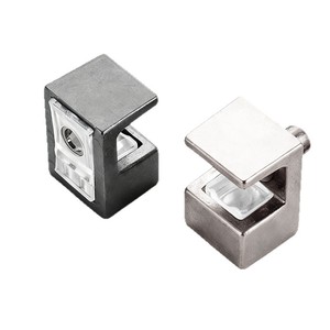 Soporte para Estantes de Vidrio, Aleación de Zinc, Duradero, Conector para Armario, Diseño Moderno y Simple - Product Image 2