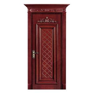 <span class=keywords><strong>Puerta</strong></span> de Madera Maciza Pura, Impermeable, Tallada a Mano, Estilo Posmoderno de Lujo, para Entrada, Dormitorio o Cocina - Product Image 1