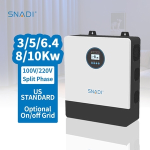 Inversores Solares Híbridos de Alta Potencia OEM de 3kw, 5kw, 6.4kw, 8kw y 10kw para Uso Doméstico con Controlador de Carga Solar MPPT Integrado - Product Image 1