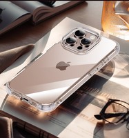 MoKo antichoc anti-rayures Transparent clair TPU PC étui de protection pour téléphone 2025 pour iPhone 16 Pro Max Plus