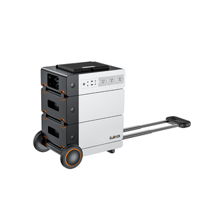 Modular Expandable 2.4kW <b>Trolley</b> Portable Home Energy Storage Power Station Modular Backup Battery With <b>Pull</b> Rod Wheel - Product Image 4