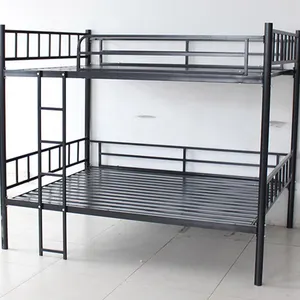 Novo Design Duplo Queen Size Boa Qualidade Heavy Duty Aço Metal loft cama de adulto cama De Beliche de Madeira