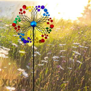 สปินเนอร์กังหันลมโลหะขนาดใหญ่ที่ทันสมัยสำหรับตกแต่งสวนและลานกลางแจ้งตกแต่งสวน - Product Image 5