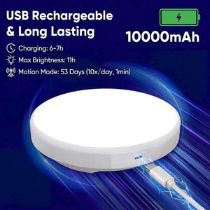 Motion Sensor LED Ceiling Light Rechargeable Radar Sensor <b>Wireless</b> Light for Home <b>Lighting</b> - Product Image 6