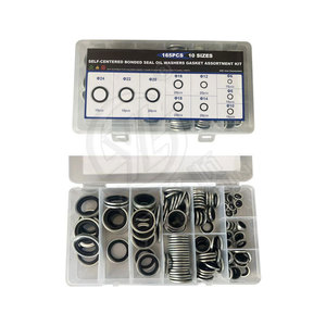 Kit de reparación de juntas Smooth Sailing de 165 piezas, sellos de aceite de caucho de nitrilo de acero al carbono, juntas tóricas para uso general - Product Image 2