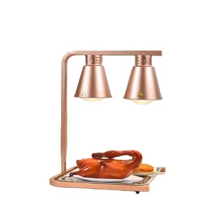 Nuova Lampada Riscaldante a Infrarossi a Doppia Testa a Forma di U, Oro Rosa e Bianca, 500W per Buffet, Hotel, Catering, Snack e Barbecue - Product Image 2