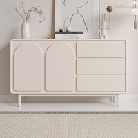 Meuble d'appoint moderne en métal blanc pour salon avec tiroir, console de luxe de haute qualité, buffet moderne, boîte à chaussures