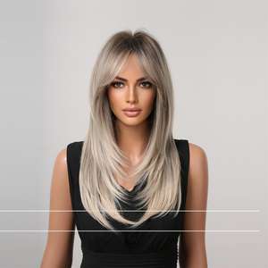 <span class=keywords><strong>วิก</strong></span>ผมยุโรปอเมริกันทรงผมยาวตรงแบบฝรั่งเศส มี 8 สีให้เลือก <span class=keywords><strong>วิก</strong></span>ผมใยสังเคราะห์สำหรับผู้หญิง ขายดี - Product Image 4