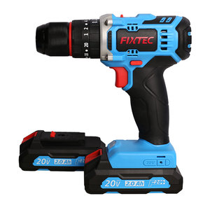 FIXTEC Outils électriques en gros, perceuse sans fil 20V robuste 50Nm 13mm à serrage rapide, 2x2000mAh, batterie au lithium, modèle FC - Product Image 3
