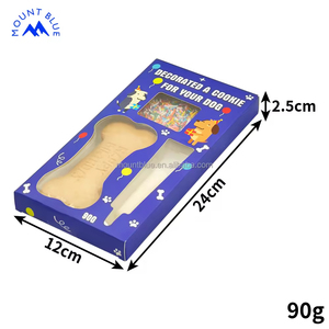 Envio Rápido: Biscoitos Personalizados em Formato de Osso para Aniversário de Cães - Fornecedor Chinês de Biscoitos Chunky Sofisticados com Confeitos e Glacê - Product Image 2