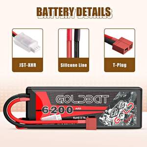 Alta calidad <span class=keywords><strong>RC</strong></span> Lipo OEM Venta al por mayor Baterías recargables 2S 6200mAh 60C 752540 <span class=keywords><strong>Coche</strong></span> 7,4 <span class=keywords><strong>V</strong></span> 4800 mAh <span class=keywords><strong>RC</strong></span> batería - Product Image 4