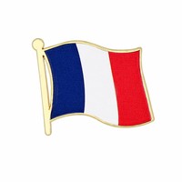 Pin de Solapa Personalizado con Bandera Nacional de País, Broche de Metal Esmaltado para Regalo Promocional Empresarial