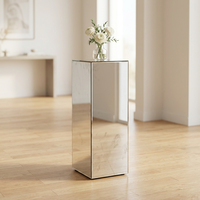 Support de plantes en bois miroir moderne, en forme de cube, pour salon et hôtel