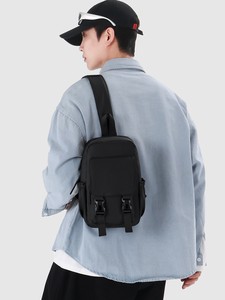 Bolso Bandolera de PU para Hombre, Nuevo, al por Mayor, Pequeño, Ligero, con Cierre de Hebilla, para Uso Diario, Todas las Temporadas - Product Image 3