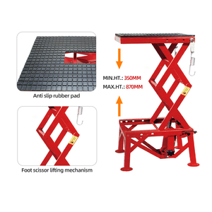 300LBS Hydraulic Lift Support <strong>Car</strong> Tool Hoist Motorcycle <strong>Scissor</strong> Lift <strong>Jack</strong> With CE - Product Image 2