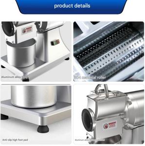 Râpe à fromage électrique multifonction en acier inoxydable, machine à pizza, râpe à fromage industrielle avec boîte de vitesses à roulement central pour usage agricole - Product Image 6